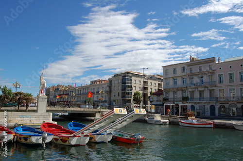 canal de Sète et ses embarcations