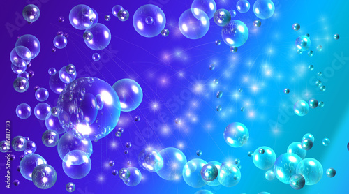 Abstract Bubble and rays background