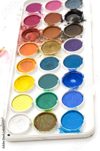 Isolated Water Color Paints