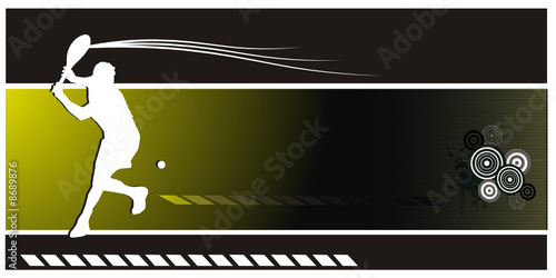 composicion de tenis en vector