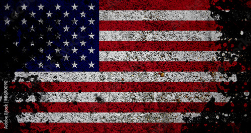 Grunge Flag Of USA