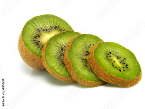 Sliced fresh kiwi