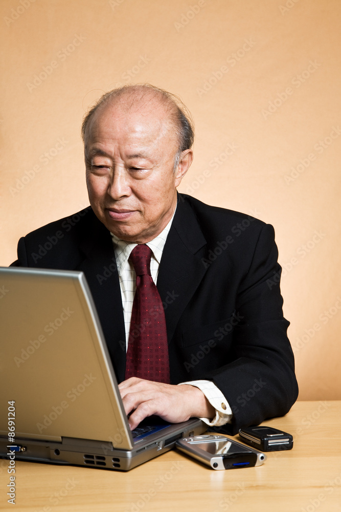 Working asian businessman Working asian businessman