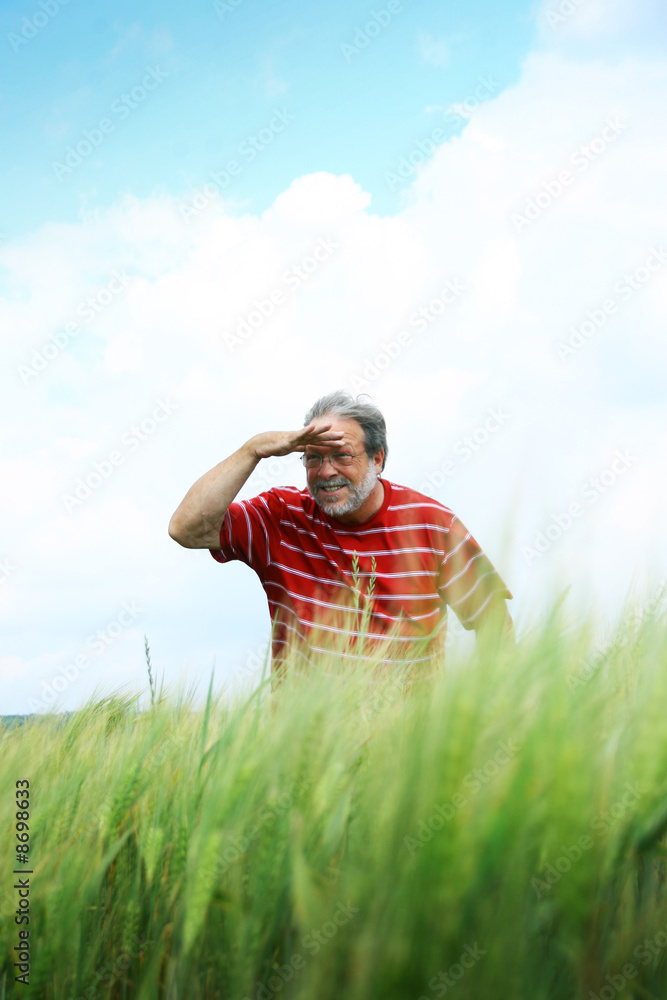 man looking far away man looking far away