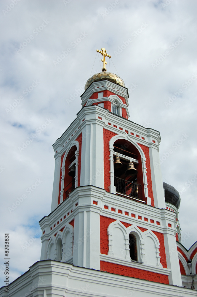 Obraz premium Belltower of old orthodox church