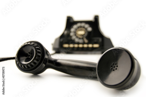 Wallpaper Mural Telefono nero anni 60 - cornetta stesa Torontodigital.ca