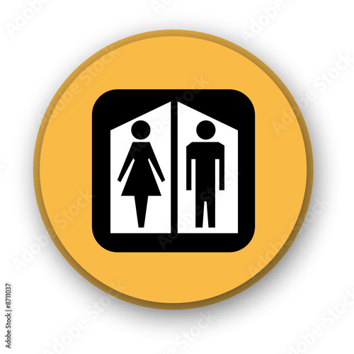 Panneau signalant des toilettes