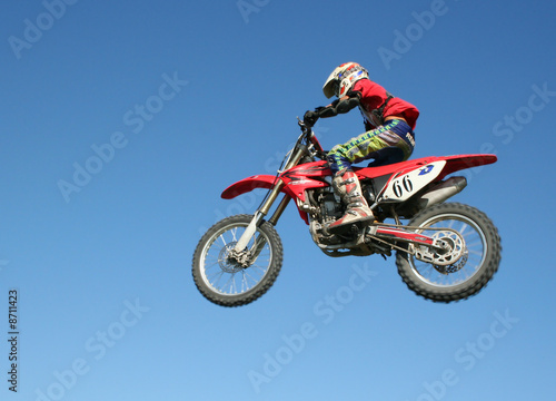 Flying biker photo