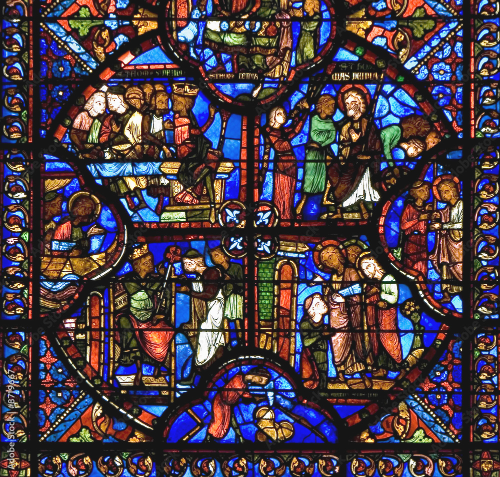 détail d'un vitrail détail d'un vitrail