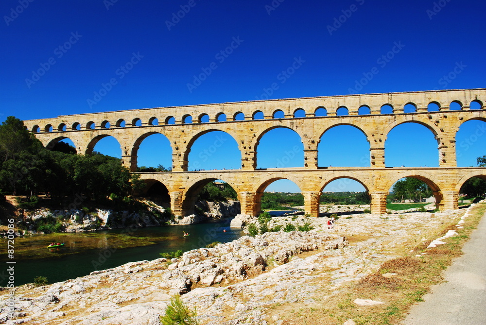 Roman aqueduct Pont du Gard