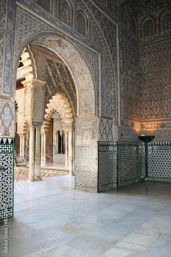 salon des ambassadeurs de l'alcazar de séville photo