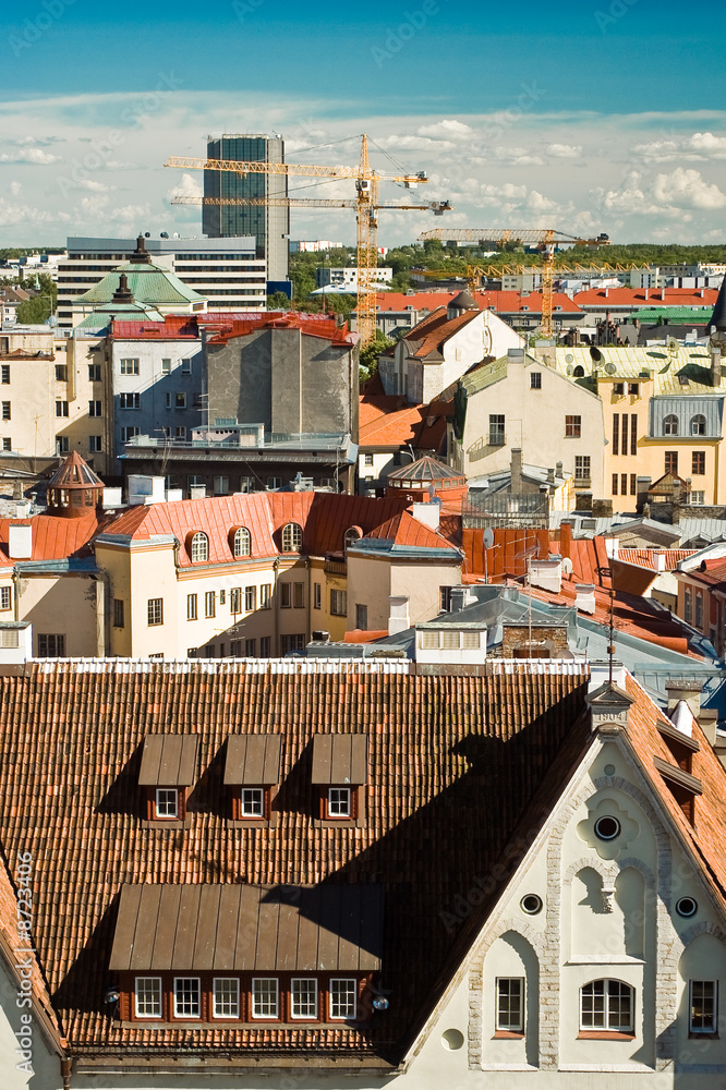 Sight of Tallinn from town hall tower