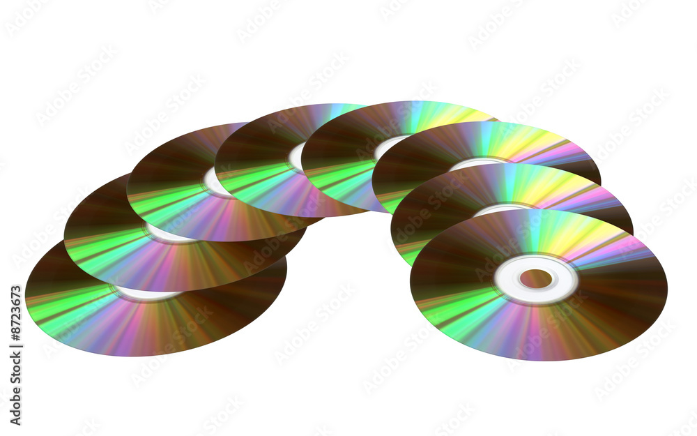 CD´s im Halbkreis 2