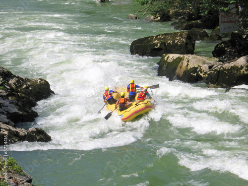 European rafting championship R6 on the rapids of river Vrbas ne