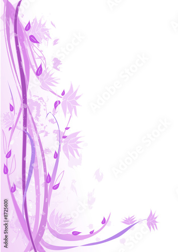 decorazione floreale lilla