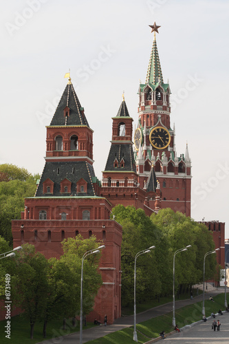 View from Bolshoi Moskvorezky bridge on Moscow Kremlin