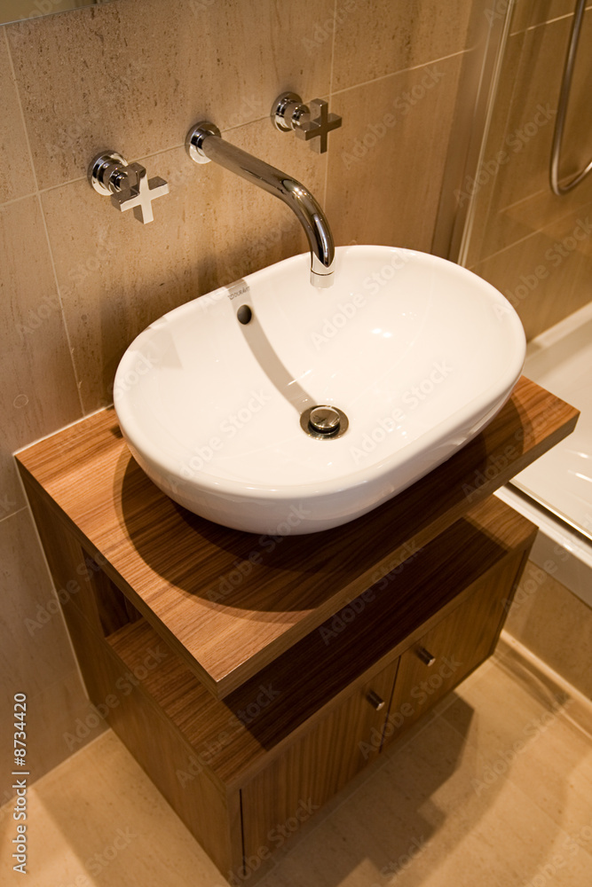Fototapeta premium Basin in Luxury Bathroom