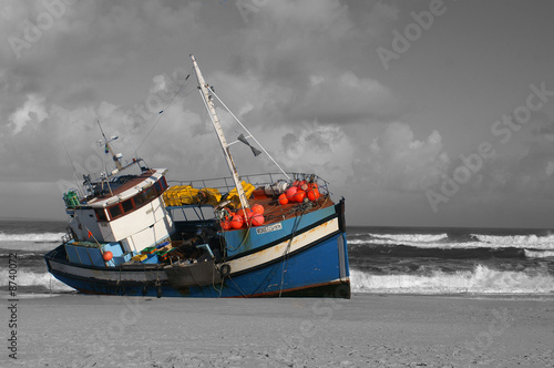 Stranded vessel