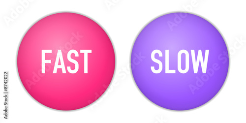 buttons fast slow