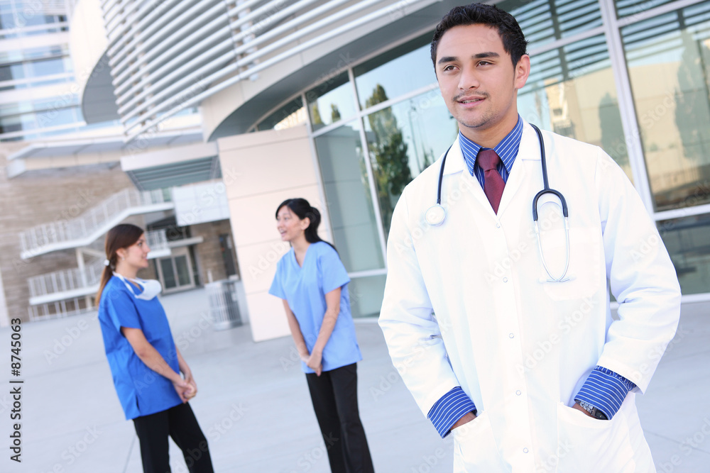 Diverse Man and Woman Medical Team Diverse Man and Woman Medical Team