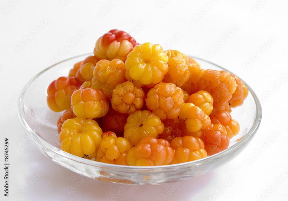 cloudberries in a plate cloudberries in a plate
