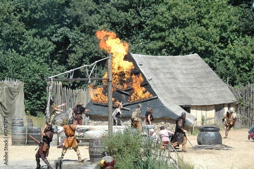 feu au village