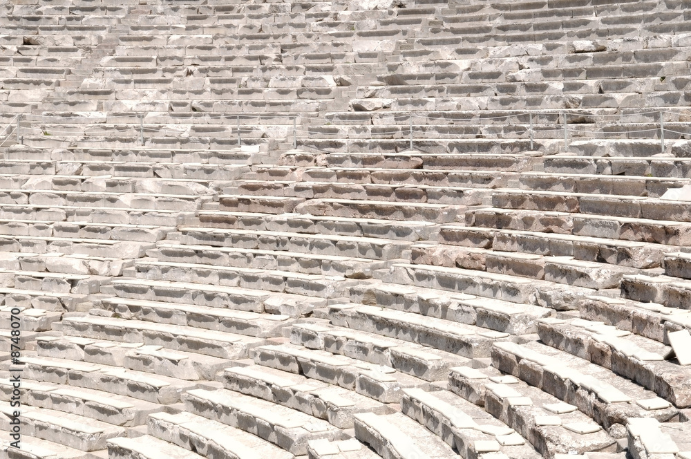 the ancient theatre in Epidaurus, Greece the ancient theatre in Epidaurus, Greece