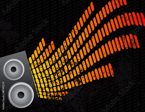 Speaker and Equalizer Audio Background