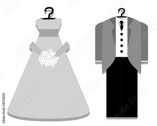 Bridal Gown and Tuxedo