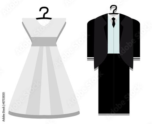 Bridal Gown and Tuxedo