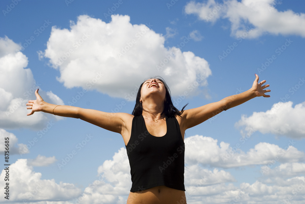 woman over sky woman over sky