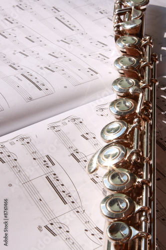 music book and flute