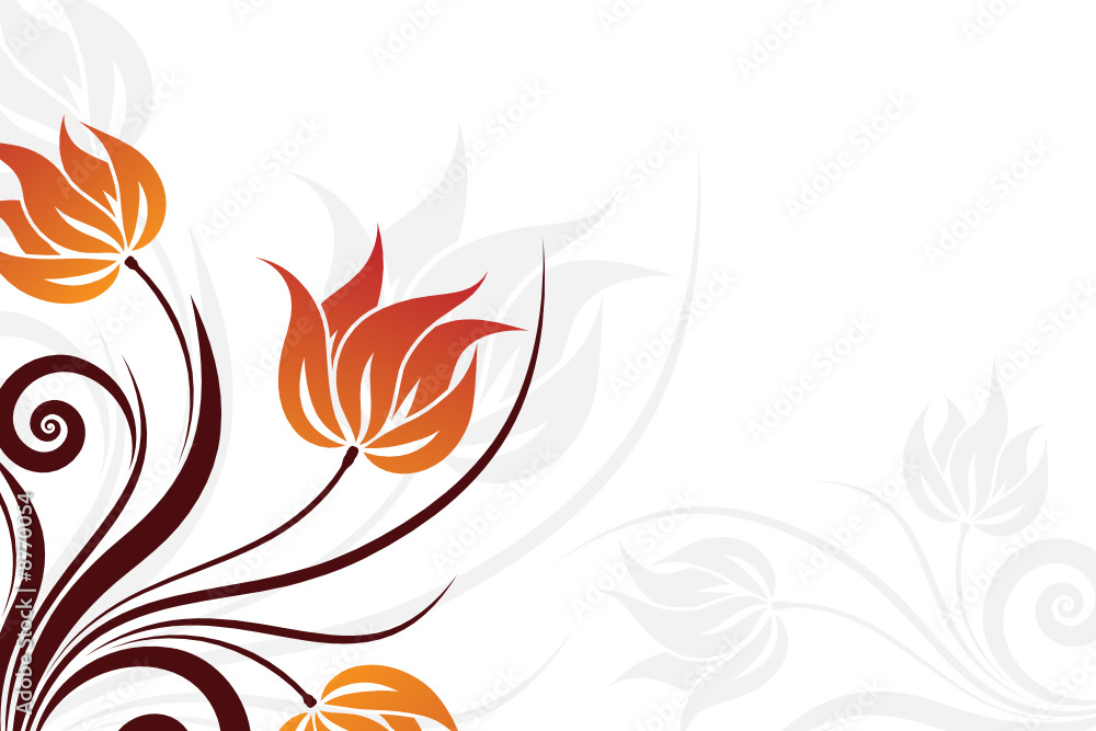 Fototapeta premium Vector Floral Background
