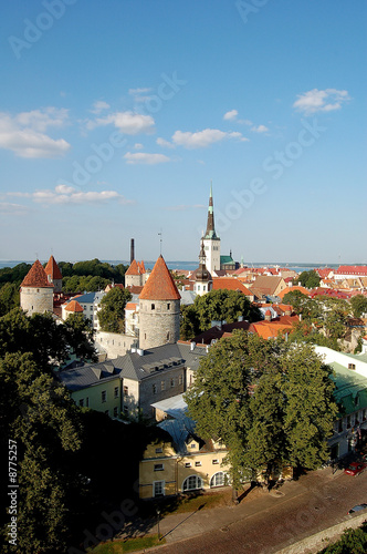 panorama de Tallinn en Estonie
