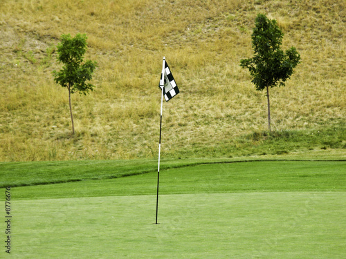Empty golf course