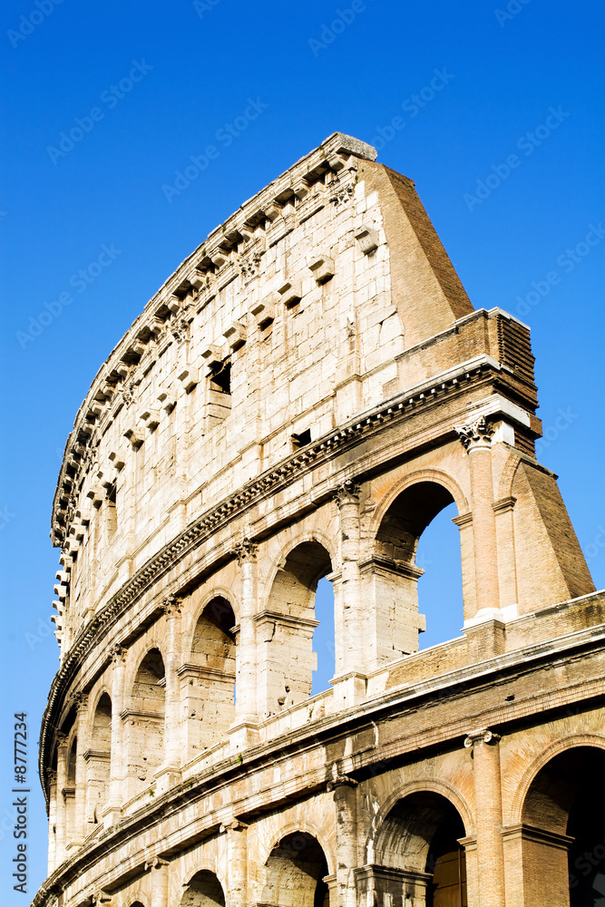 Colosseum Rome blue sky