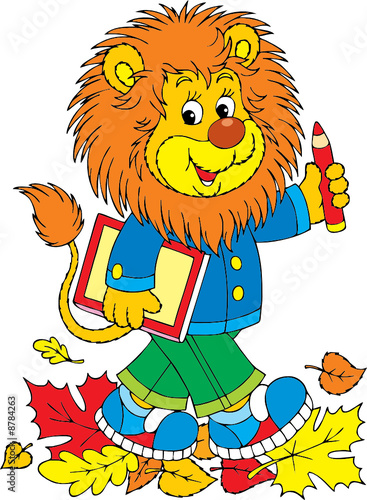 Lion schoolboy