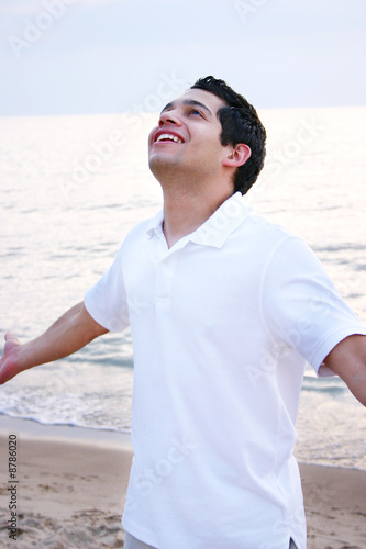 Man With Arms Open to the Heavens