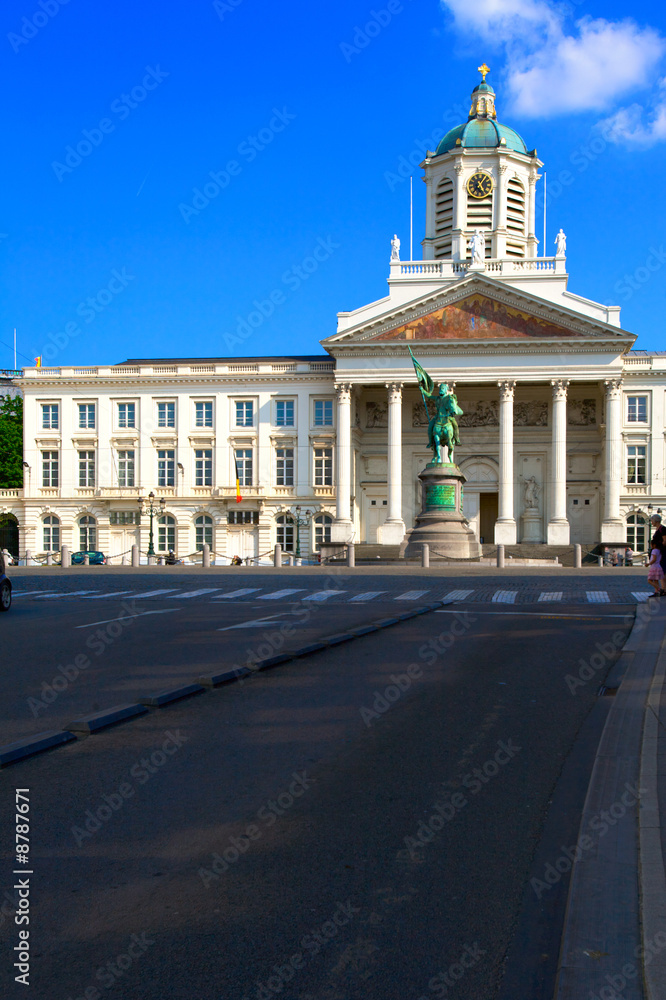 Fototapeta premium Equestrian statue of Godefoid de Bouillon