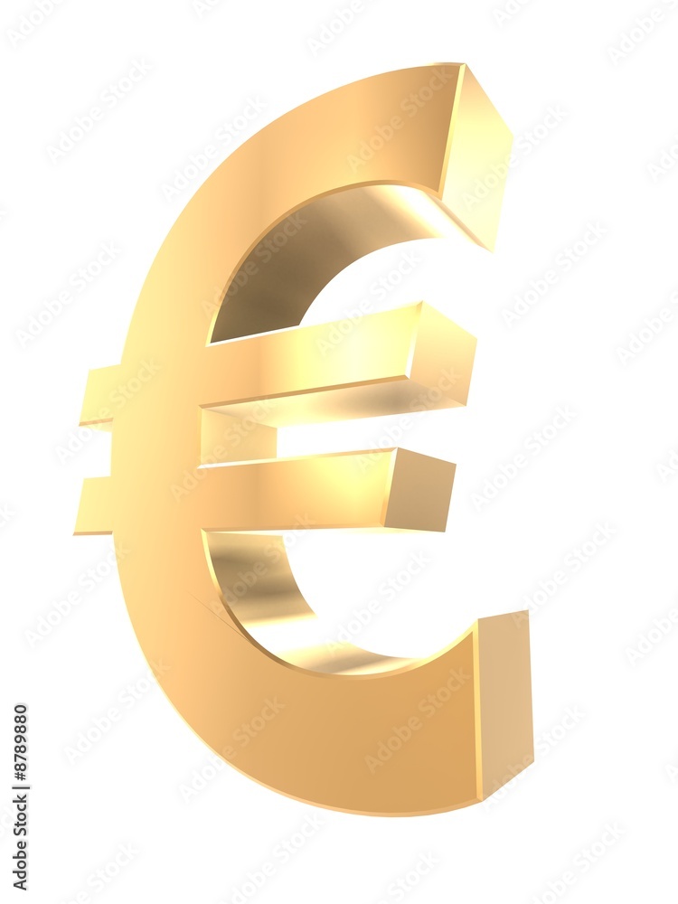 Obraz premium goldenes eurozeichen