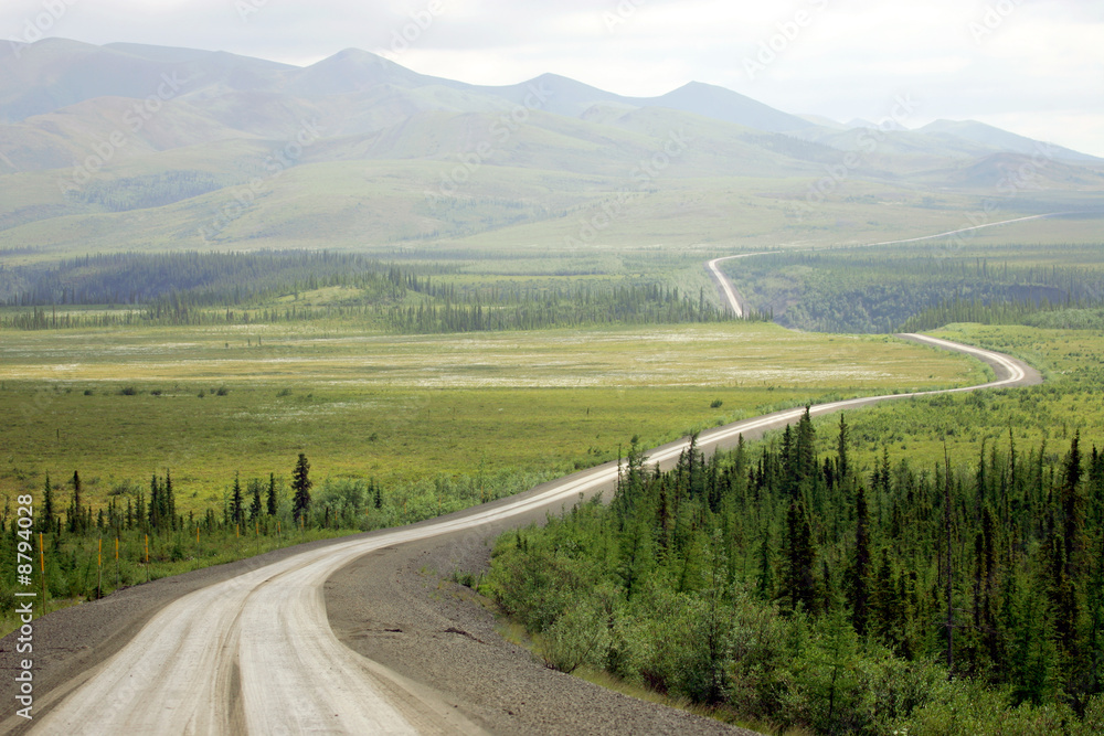 Dempster Highway above Arctic Circle, Canada Dempster Highway above Arctic Circle, Canada