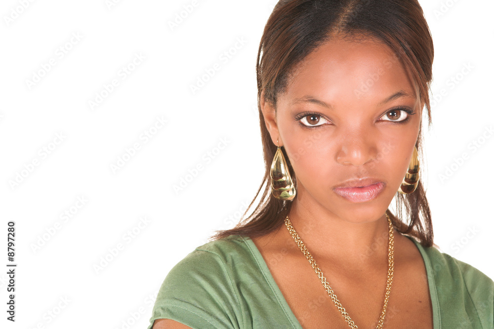 Sexy young adult african businesswoman in a business suit Sexy young adult african businesswoman in a business suit