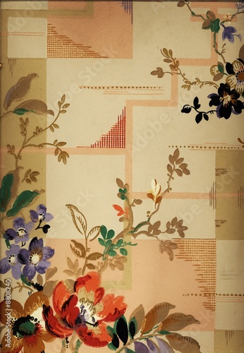 vintage design wall paper