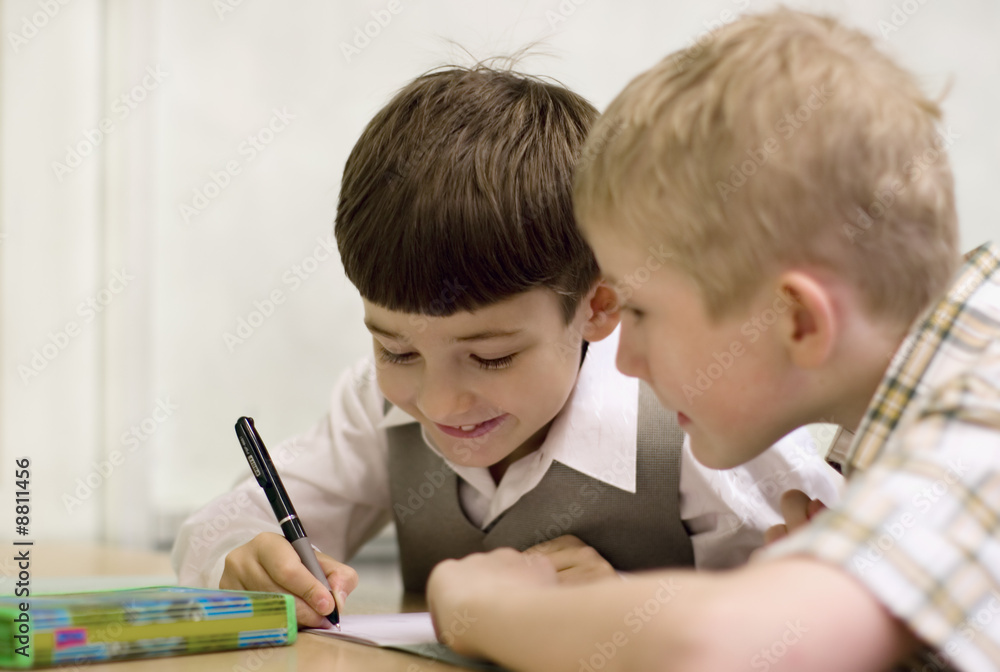 Schoolboys playing Schoolboys playing
