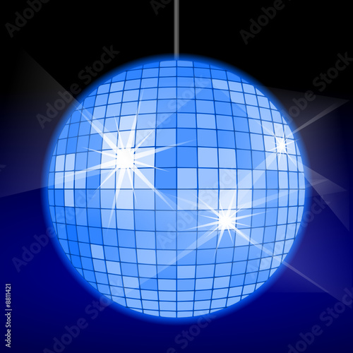 discokugel blau