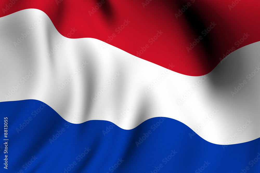 Obraz premium Rendered Dutch Flag