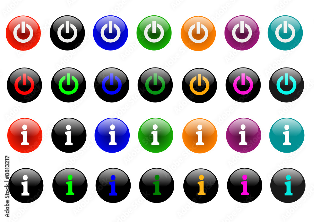 boutons multicolores boutons multicolores