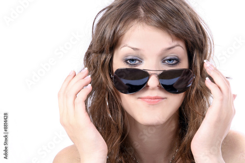 Pretty girl with sunglasses