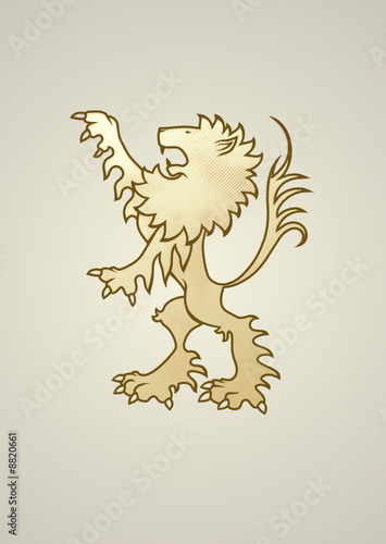 Ancient coat of arms lion