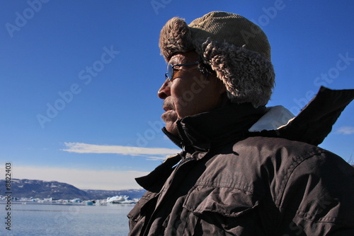 Inuit hunter from East Greenland photo